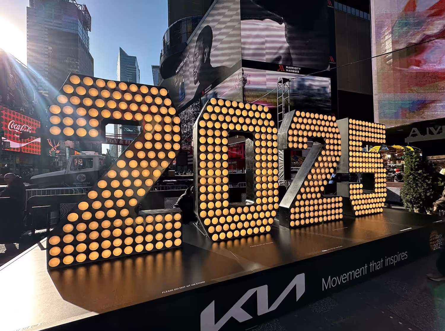 2026 Numeral Arrival in Times Square