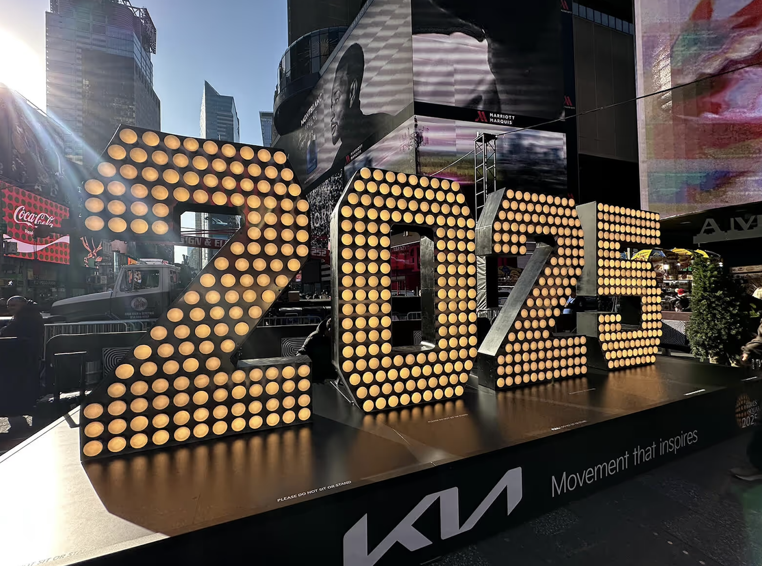 2026 Numeral Arrival in Times Square