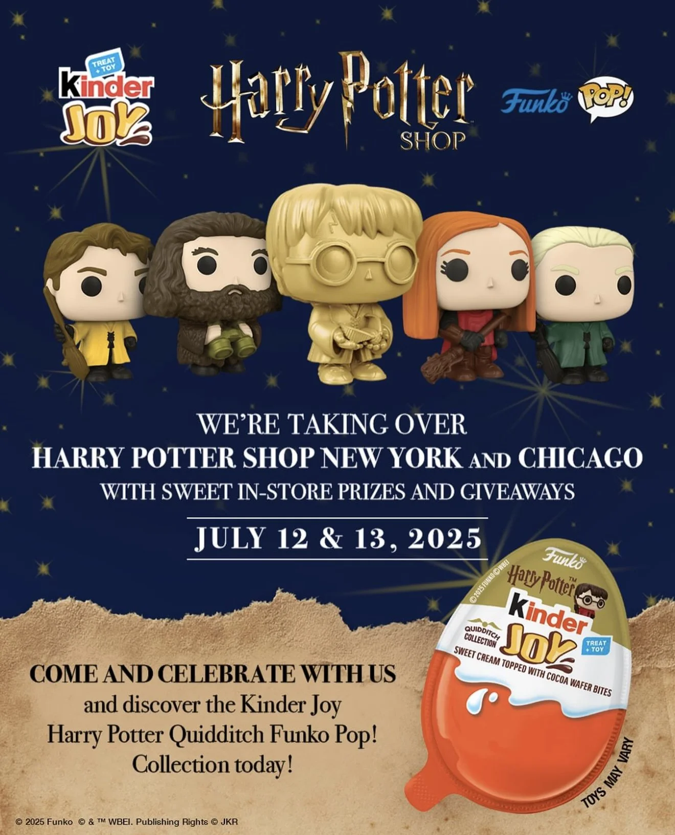 Kinder Joy Harry Potter Quidditch Funko Pop Giveaway