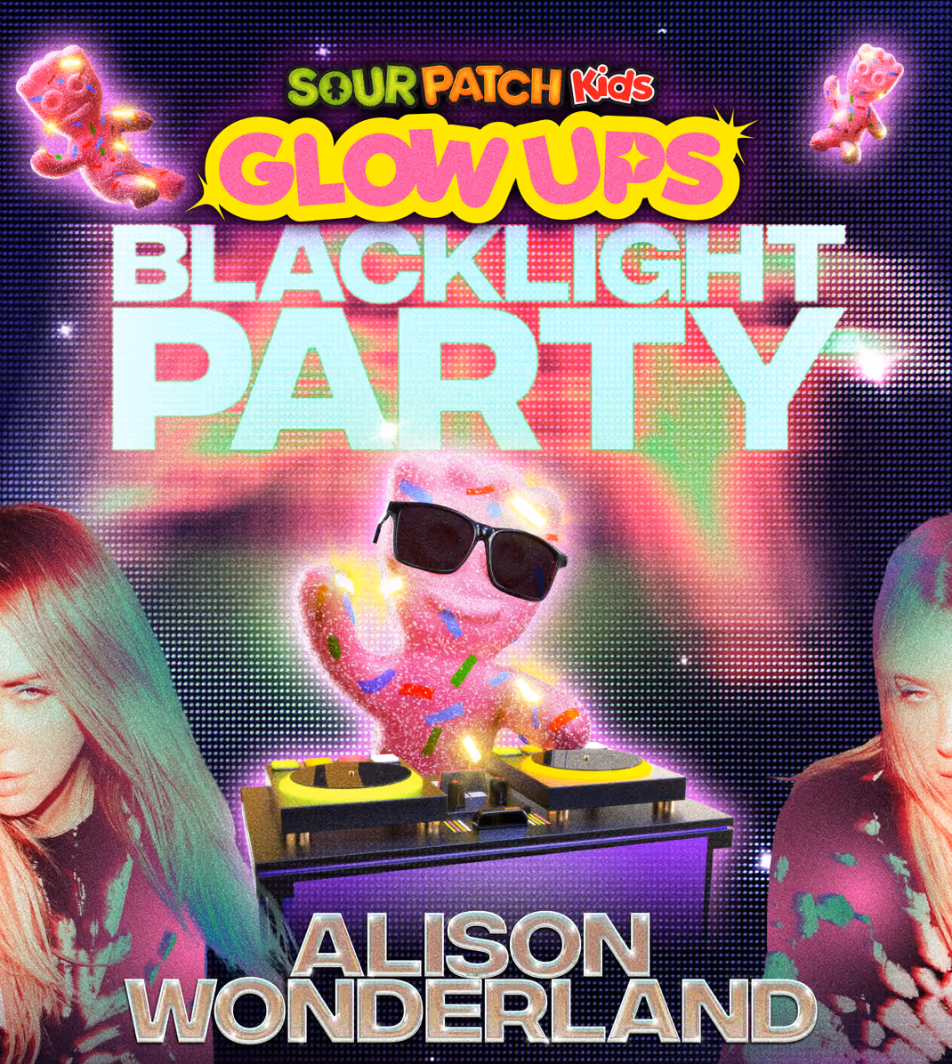 Sour Patch Kids Glow Ups Blacklight Party