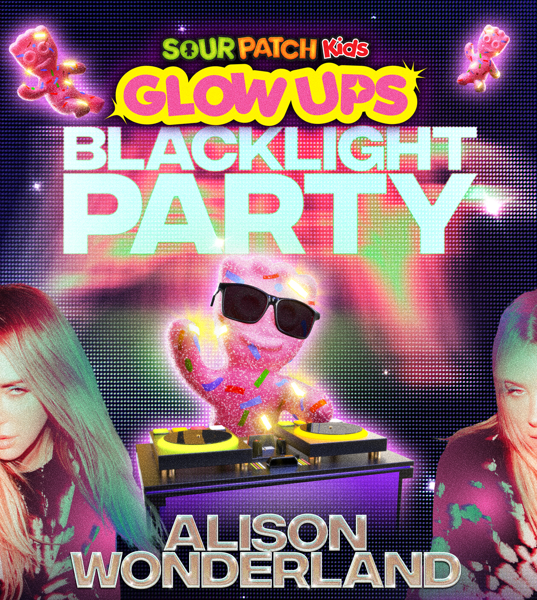 Sour Patch Kids Glow Ups Blacklight Party