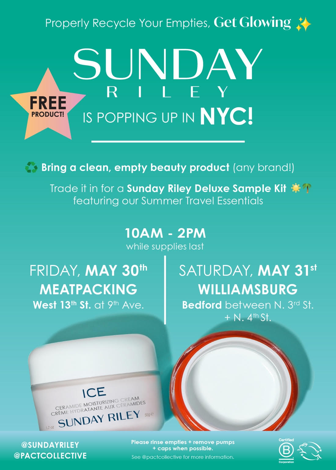 Sunday Riley NYC Pop-Up