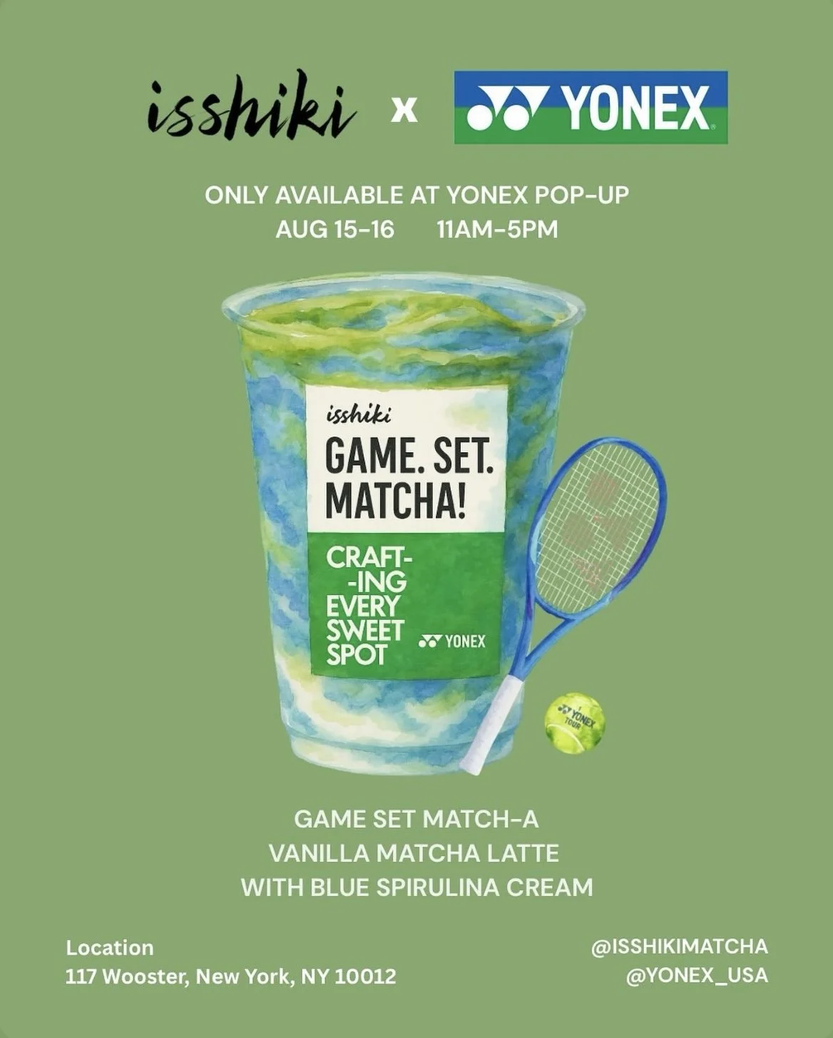 Isshiki Matcha x Yonex Pop-Up