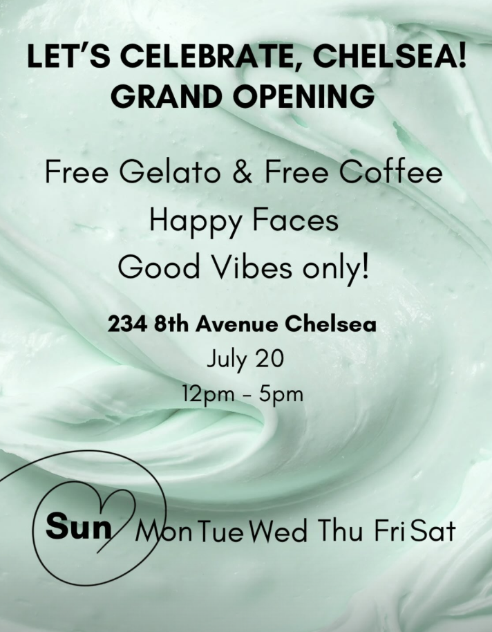 Gelatoville Chelsea Grand Opening