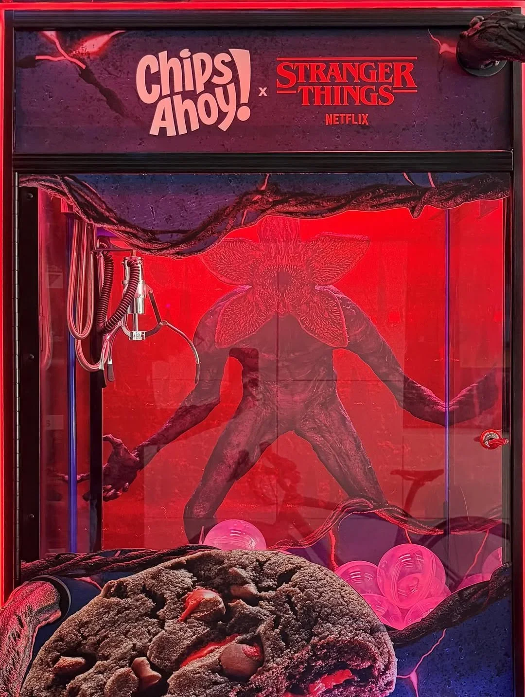 Chips Ahoy X Stranger Thing Upside Down-ified Claw Machine