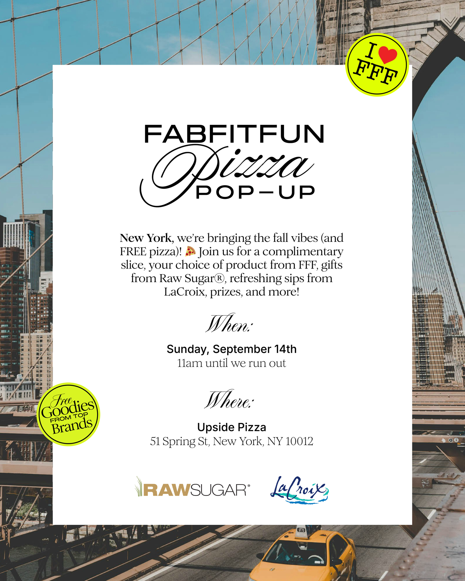 FabFitFun Pizza Pop-Up