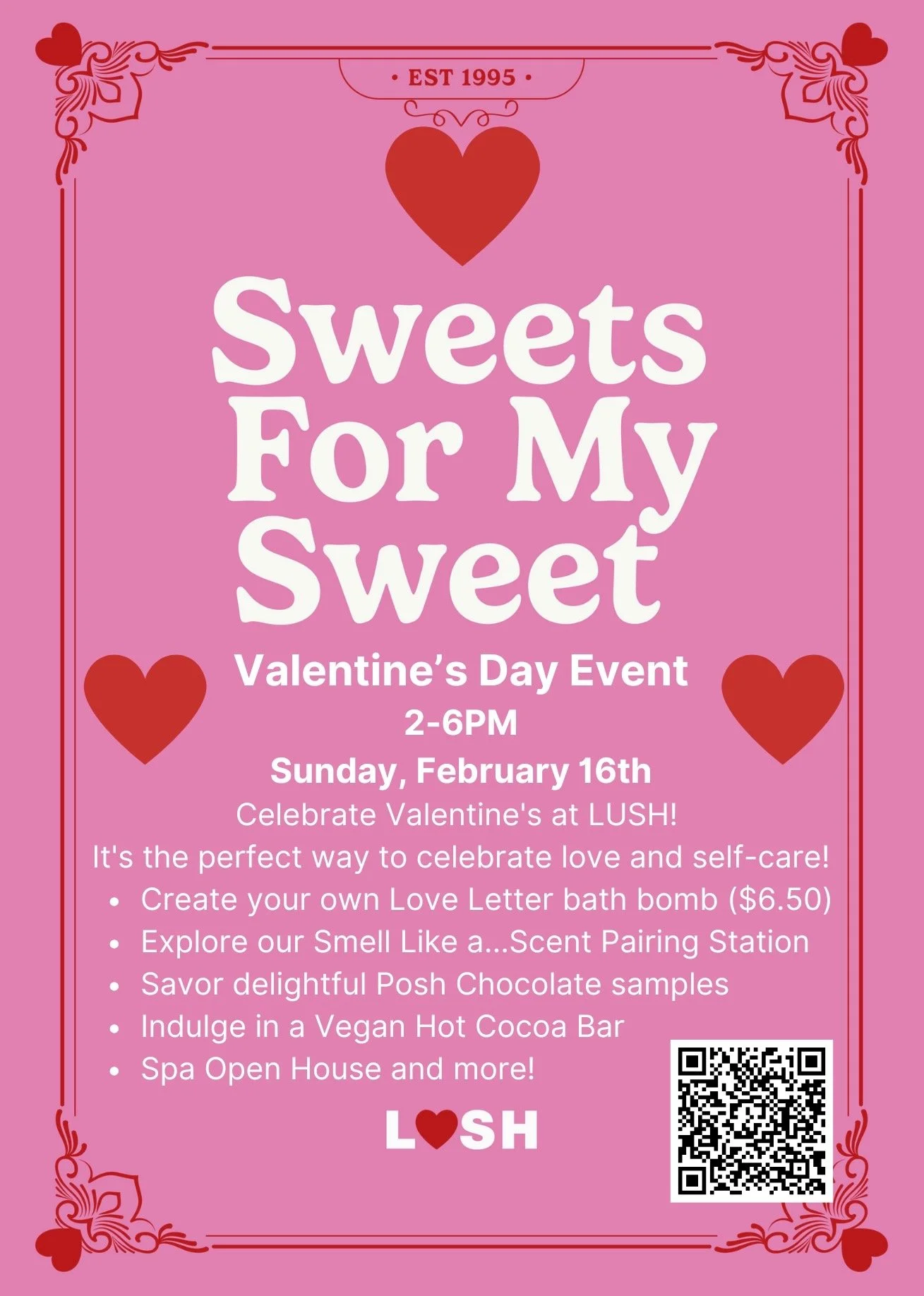 LUSH Sweets for My Sweet Valentine's Day Event