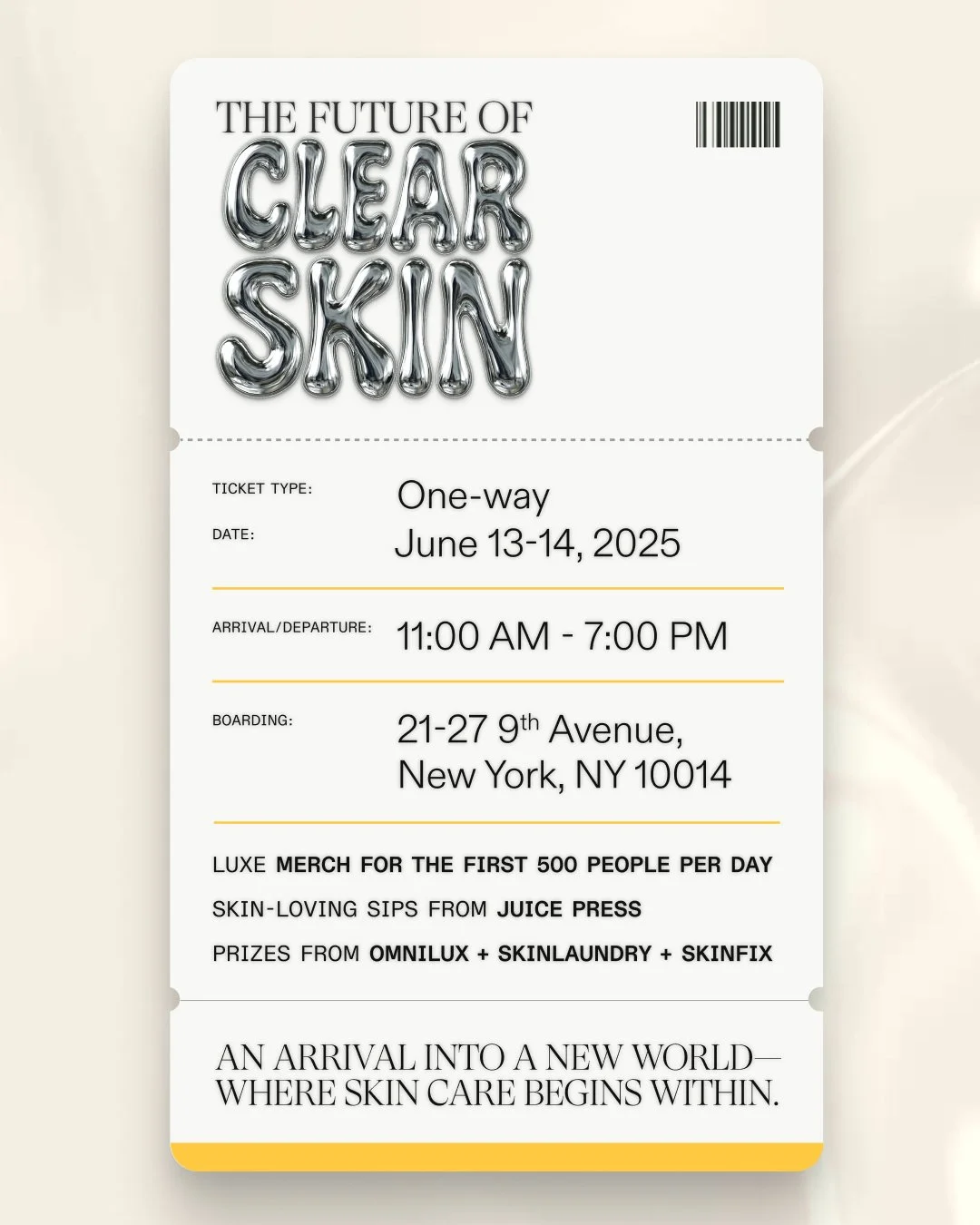 Nutrafol Future of Clear Skin Pop-Up