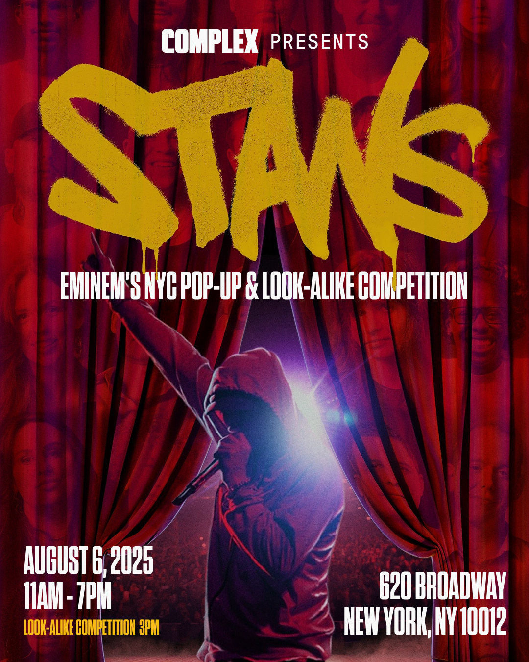Eminem's 'STANS' NYC Pop-Up and Look-Alike Competition