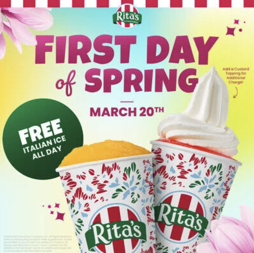 Rita's Italian Ice First Day of Spring