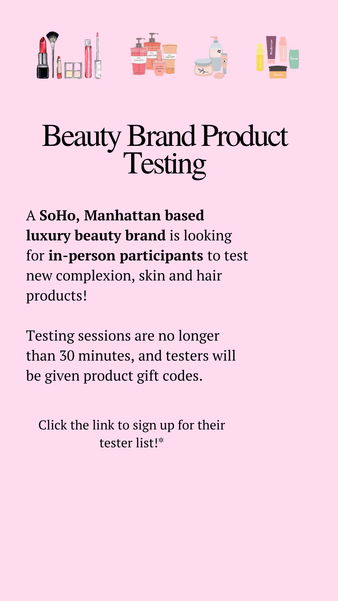 Beauty Product Testing