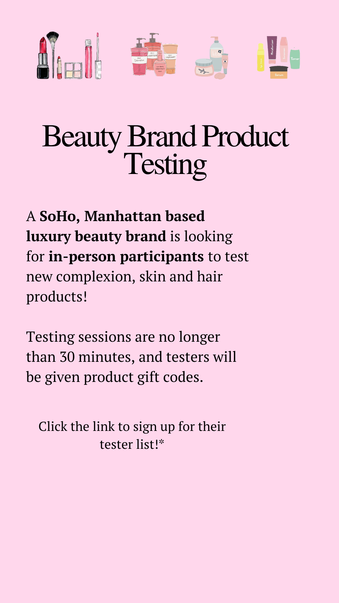 Beauty Product Testing