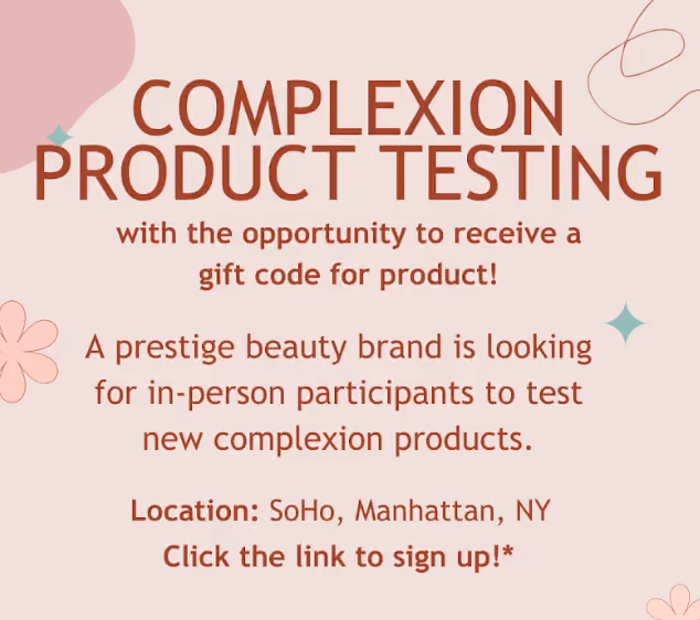 Complexion Product Testing