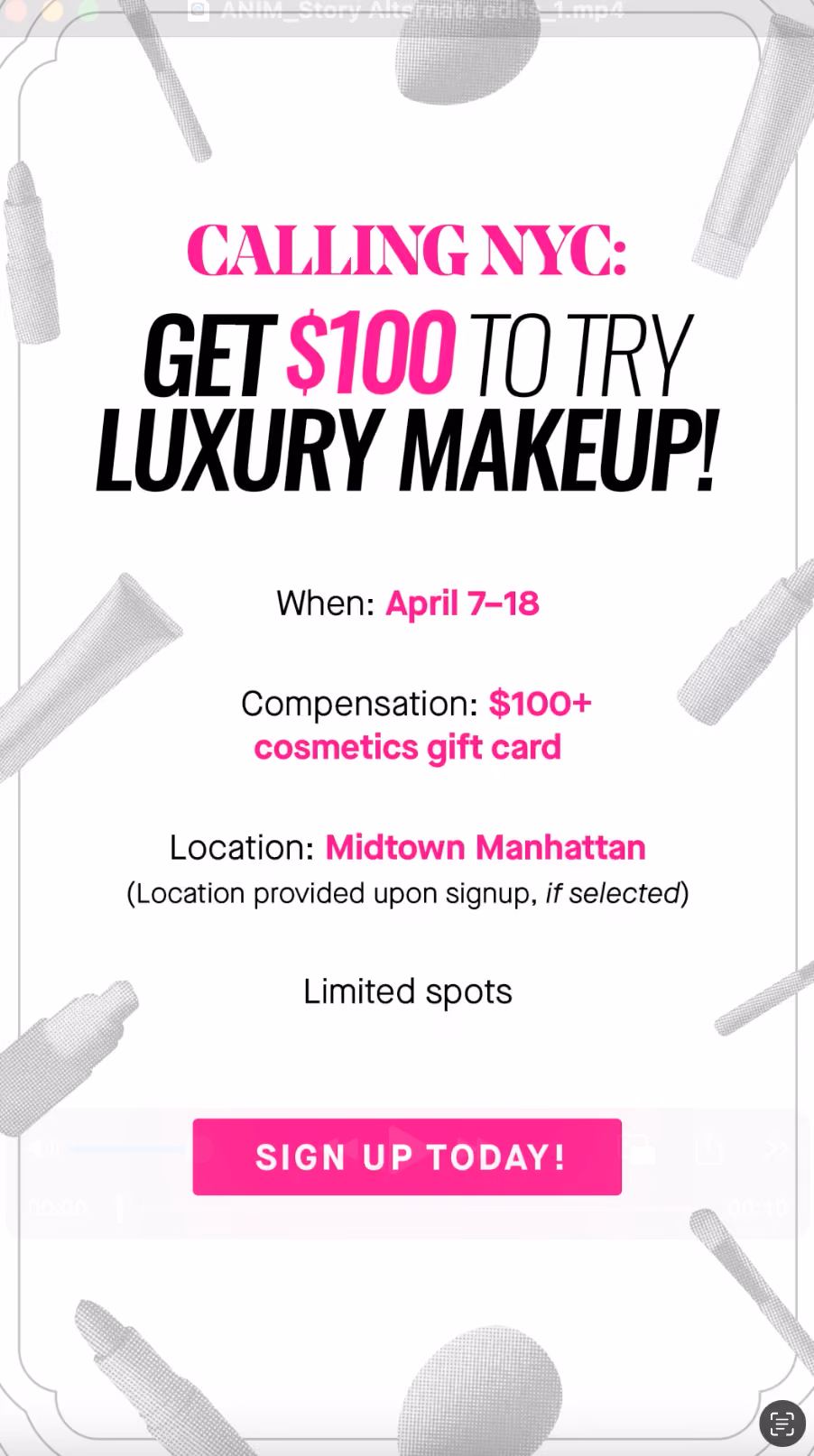 Luxury Makeup Product Testing