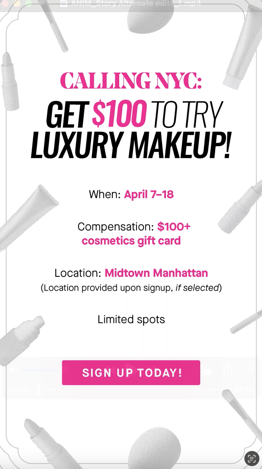 Luxury Makeup Product Testing