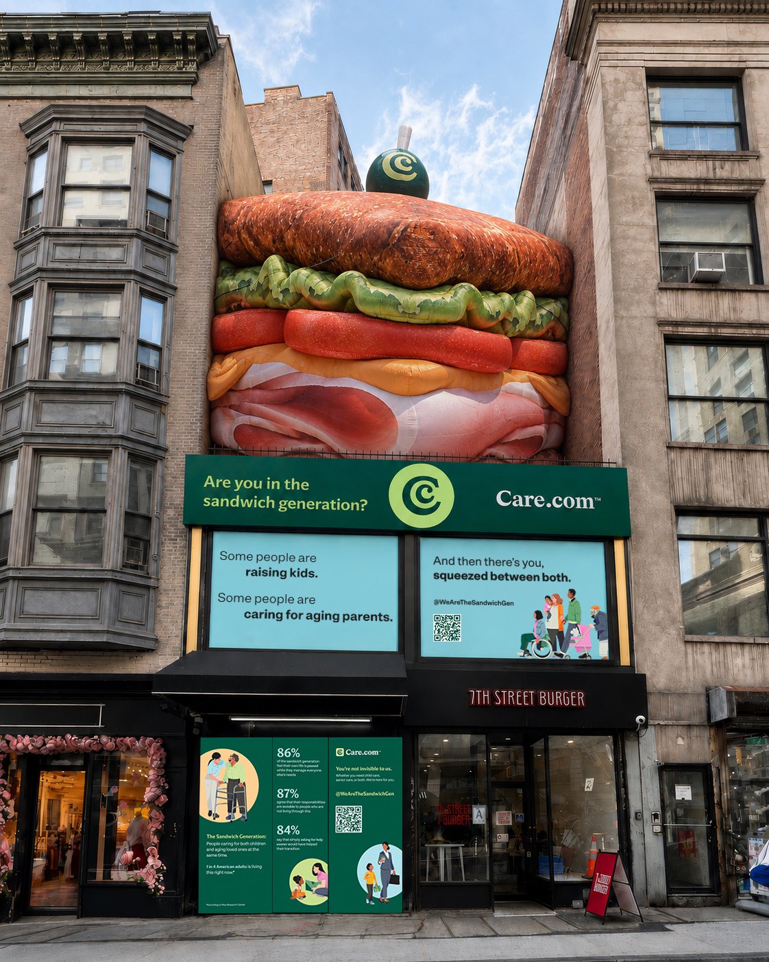 Care.com Sandwich Generation Pop-Up