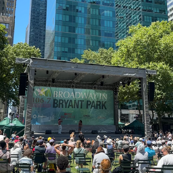 Broadway in Bryant Park