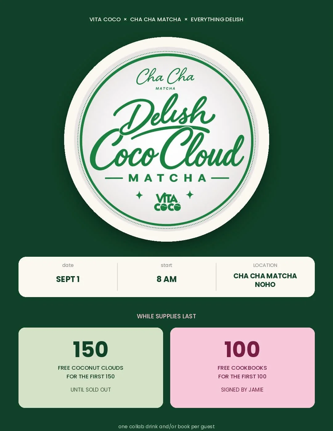 Everything Delish x Cha Cha Matcha