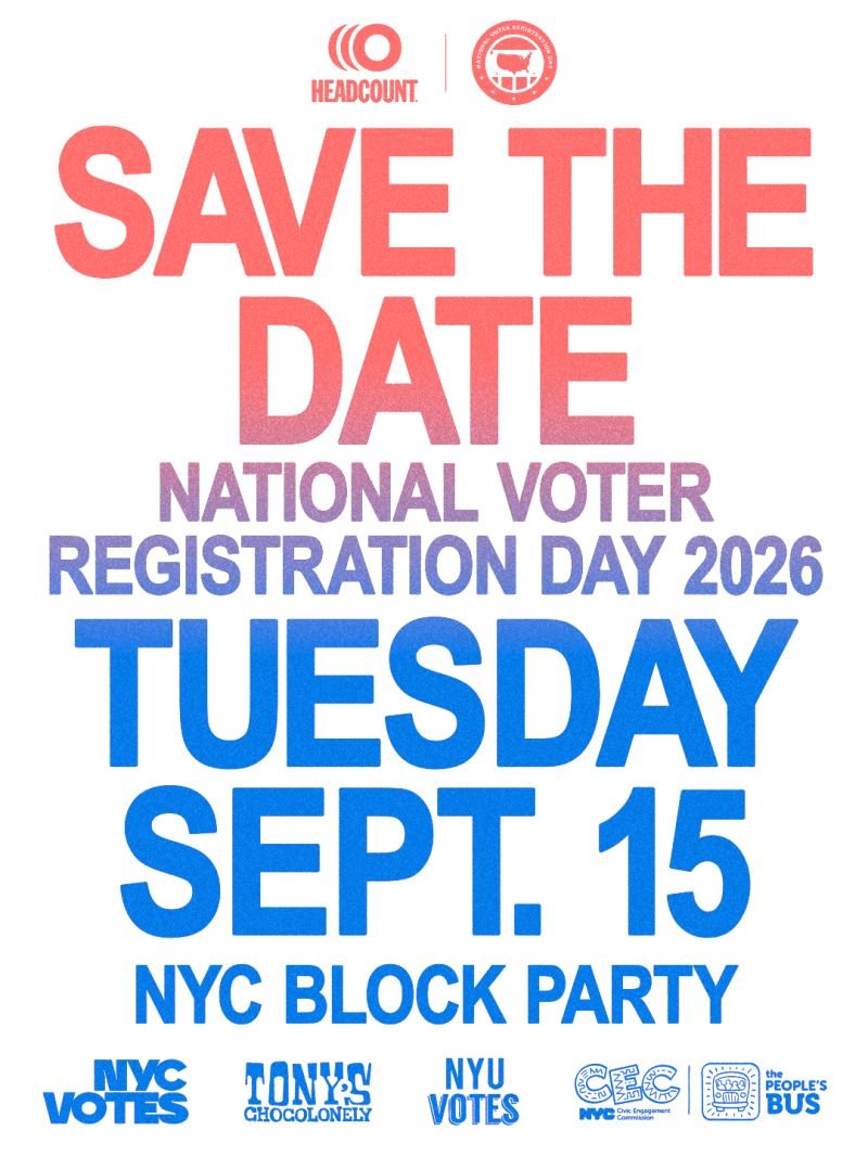 National Voter Registration Day NYC Block Party