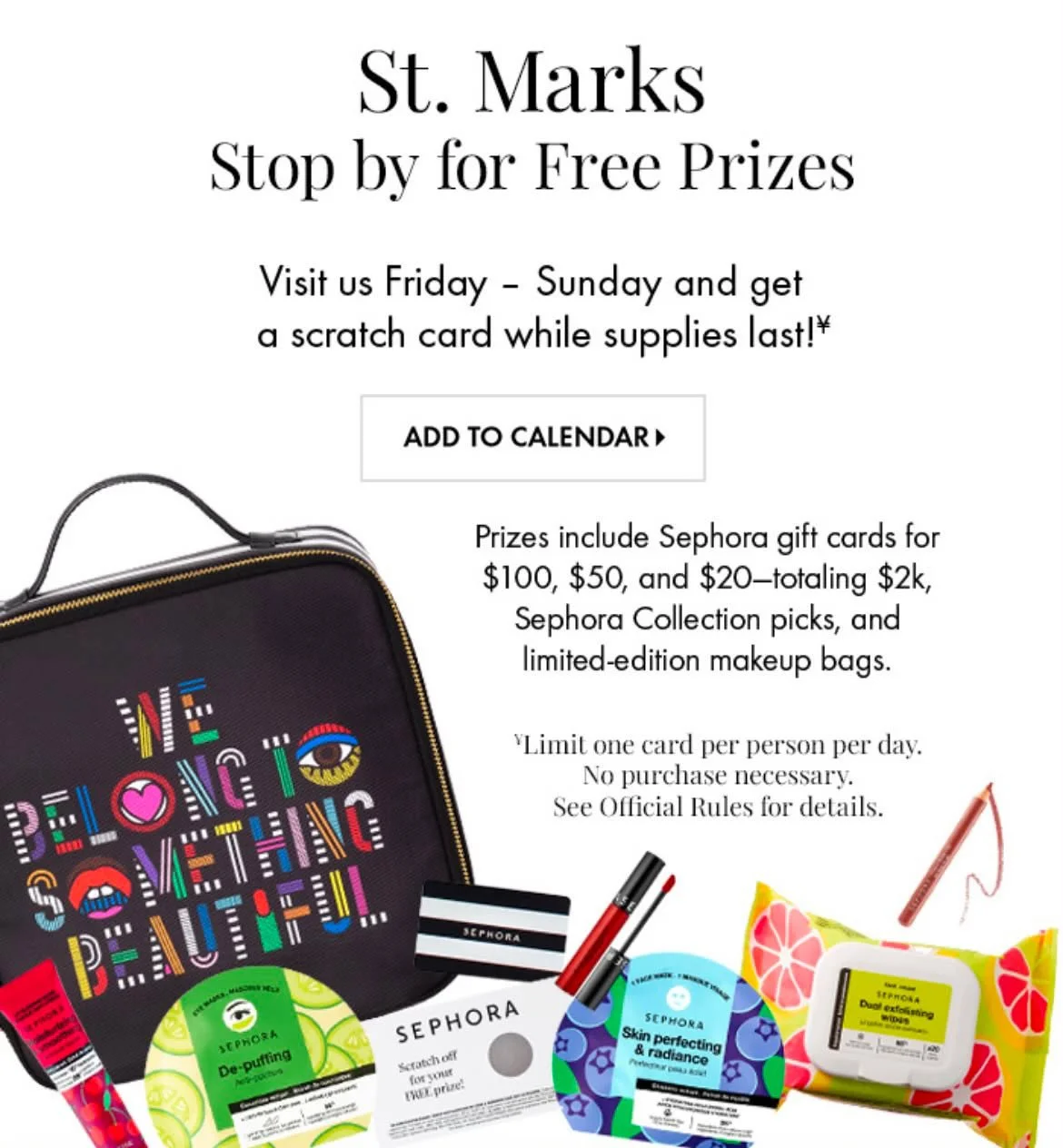 Sephora St.Marks Celebration