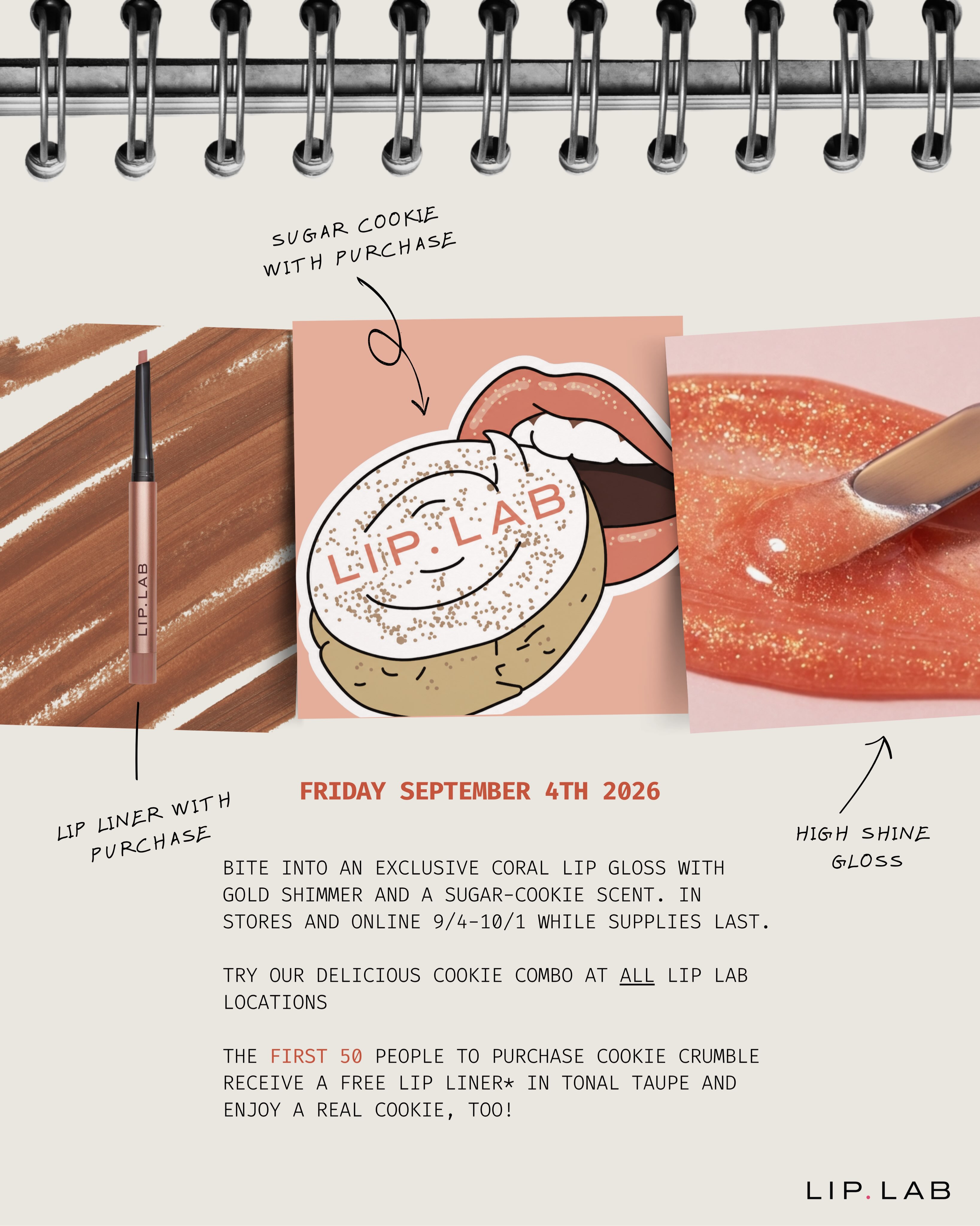 Lip Lab's September Flavor of the Month: Cookie Crumble