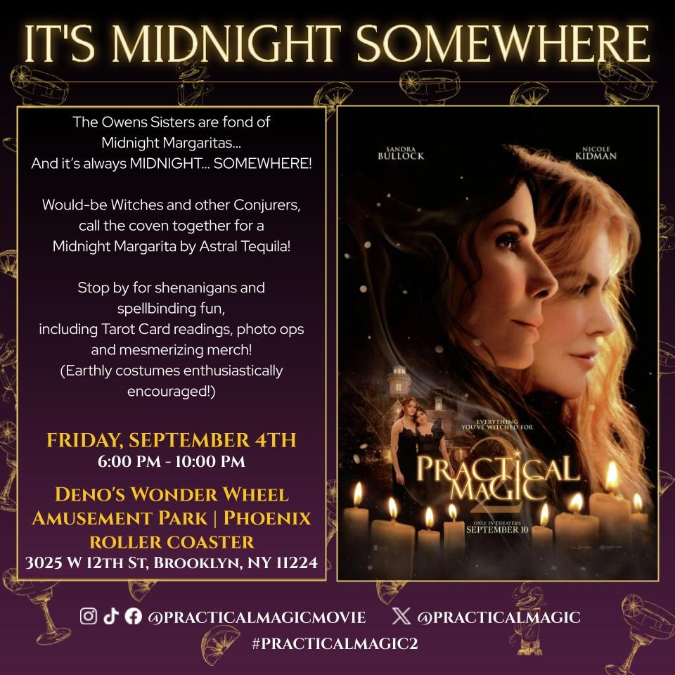 Practical Magic 2 Coney Island Pop-UP