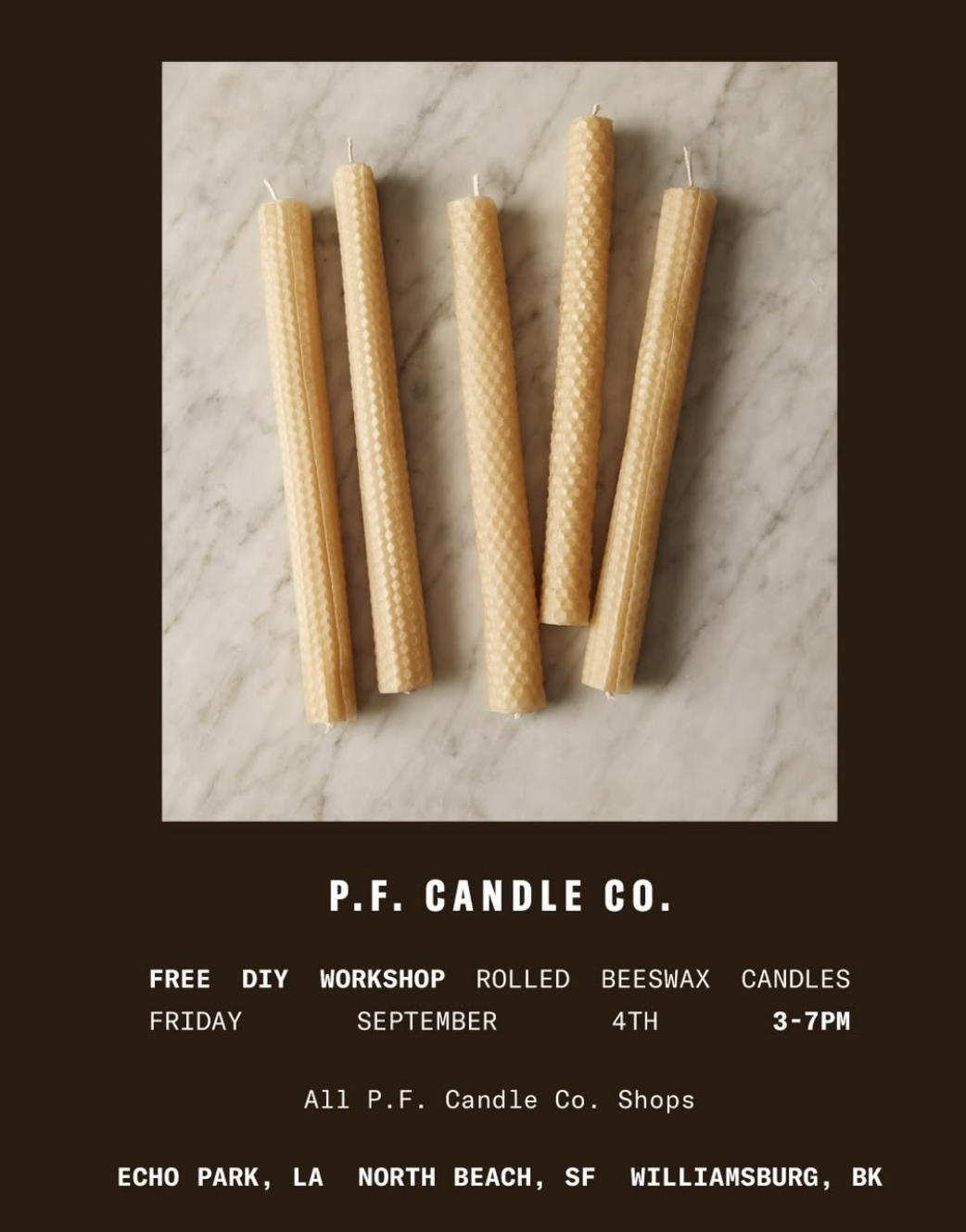 P.F. Candle Co Free Candle Making