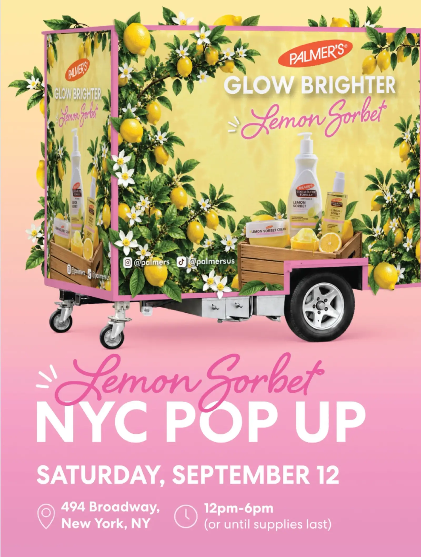 Palmer's Lemon Sorbet NYC Pop-Up