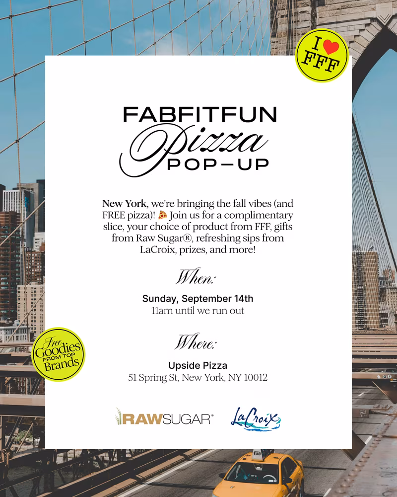 FabFitFun Pizza Pop-Up