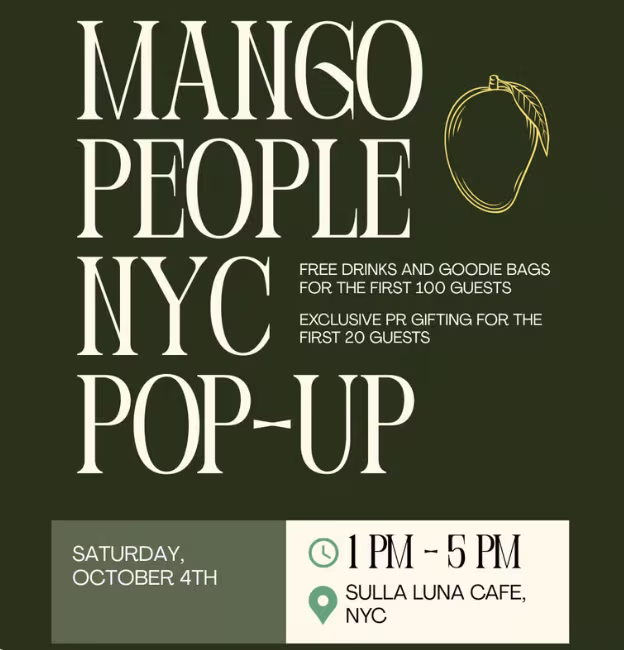 Mango People NYC Pop-Up