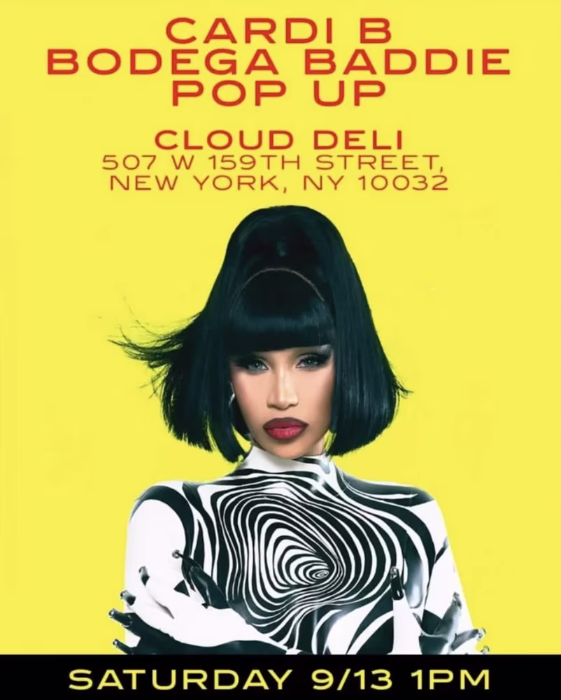 Cardi B Bodega Baddie Pop-Up
