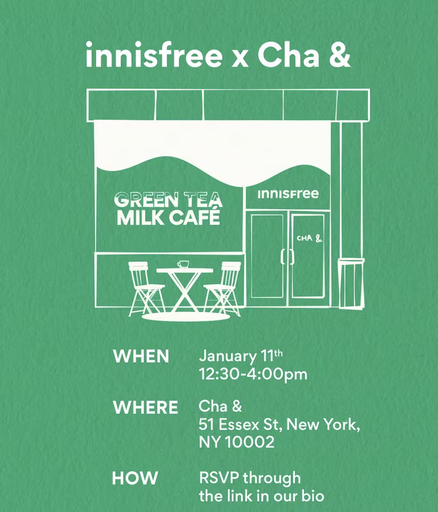 innisfree Green Tea Milk Cafe