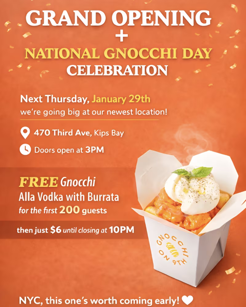 National Gnocchi Day Celebration
