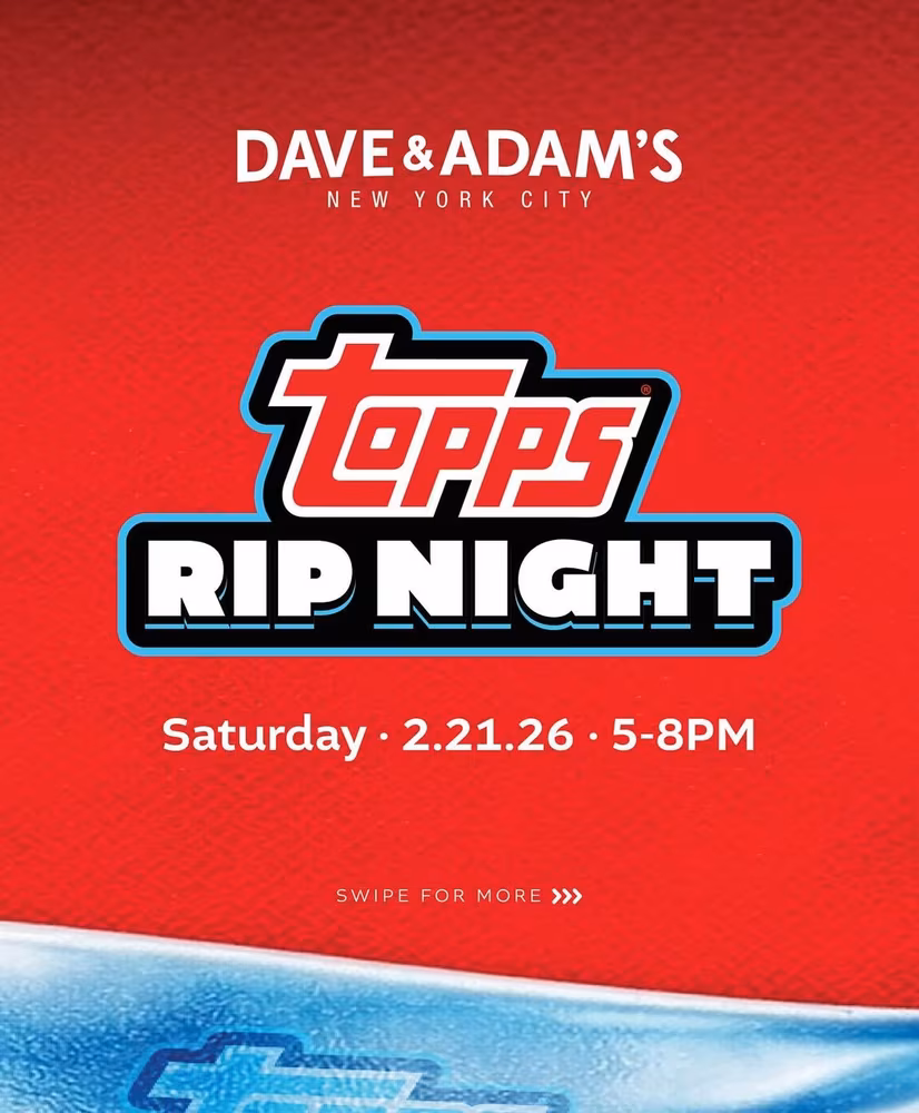 Topps Rip Night at Dave & Adam's