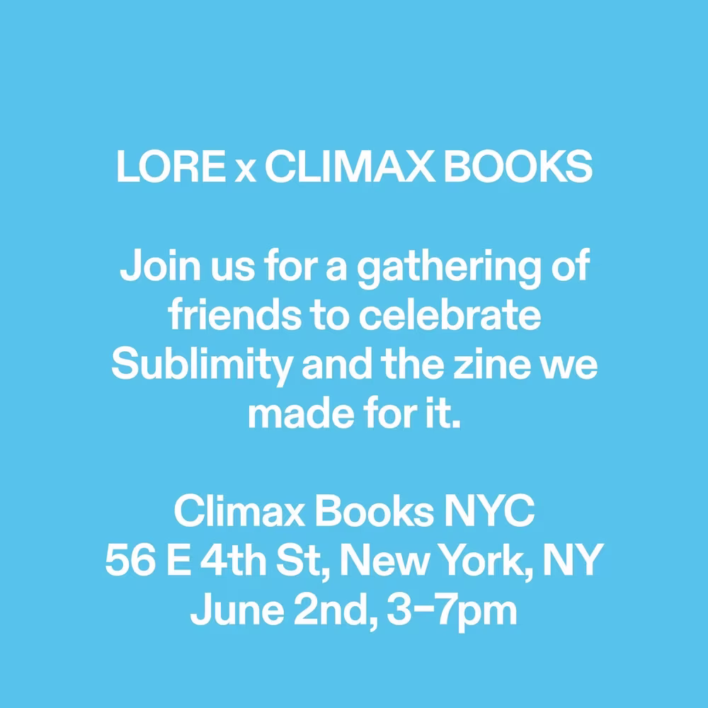 LORE x Climax Books