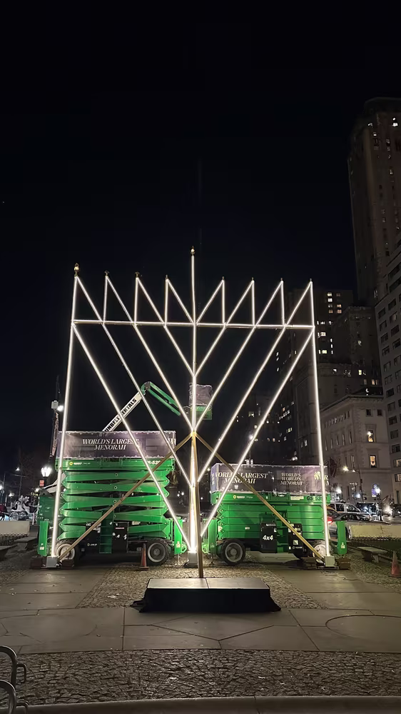 The World's Largest Menorah Lighting