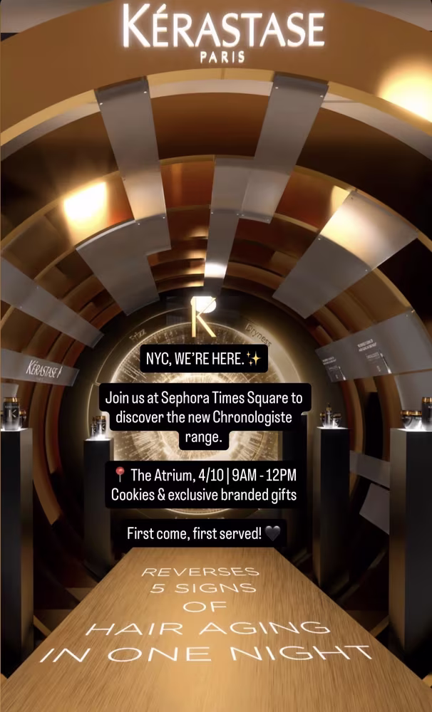 Kerastase Sephora Times Square Opening