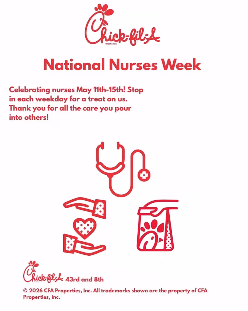 National Nurses Week at Chick-Fil-A