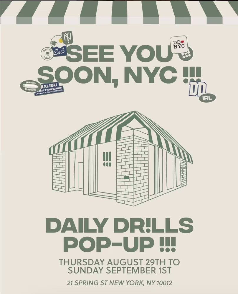 Daily Drills NYC Pop-Up