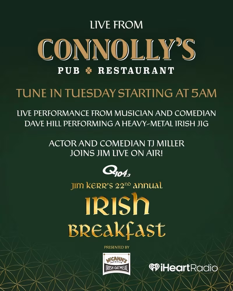 Jim Kerr's 22nd Annual Irish Breakfast