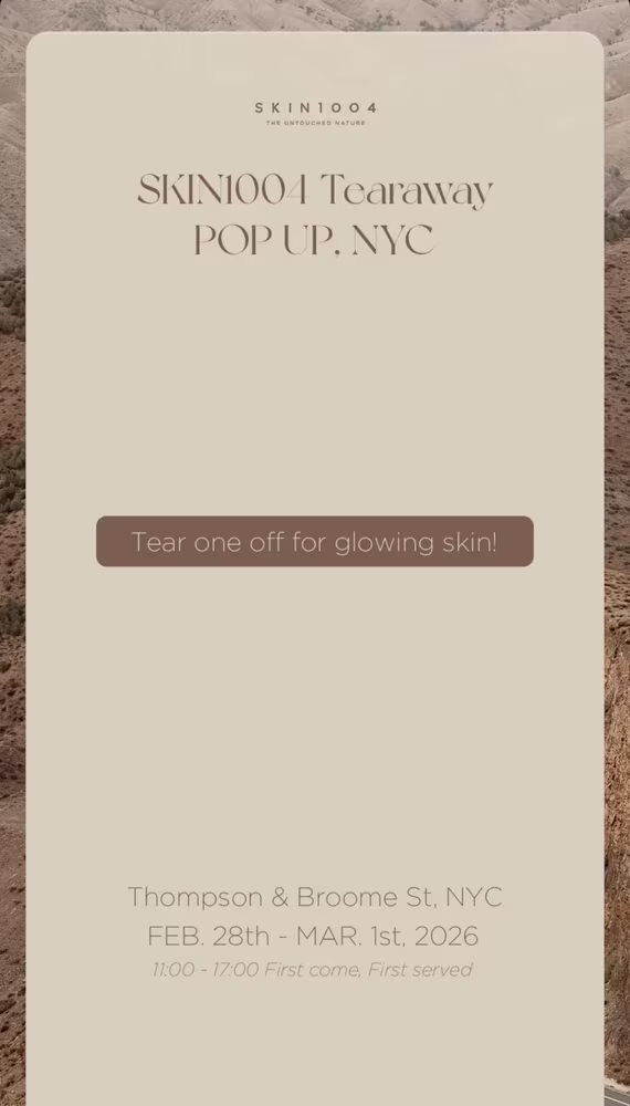 SKIN1004 Tearaway Pop-Up