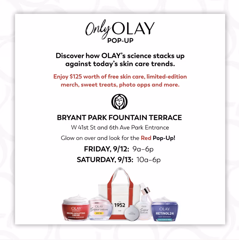 Only Olay Pop-Up