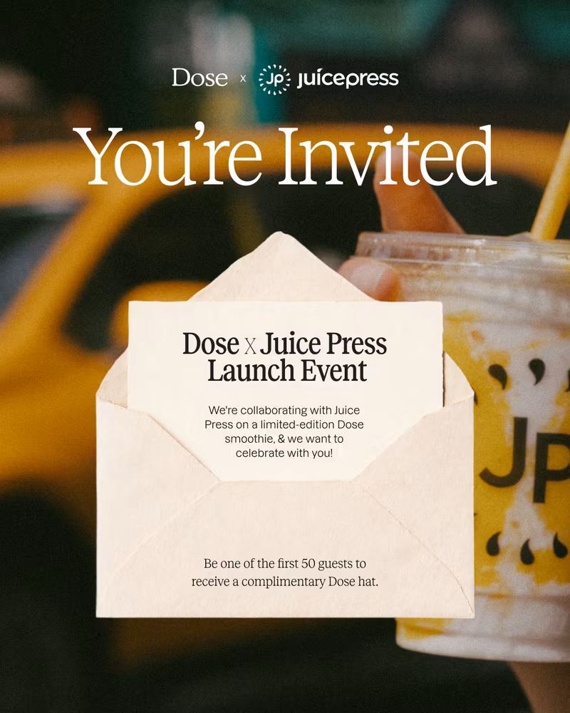 Dose x Juice Press Launch Event