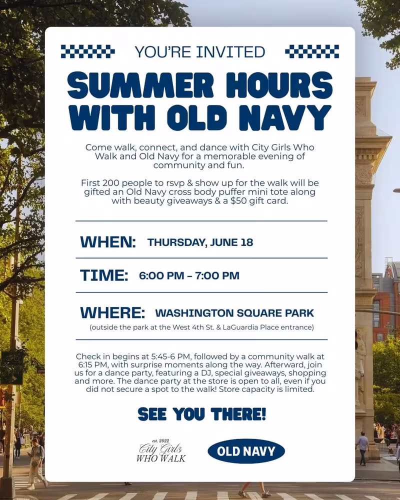 Summer Hours with Old Navy