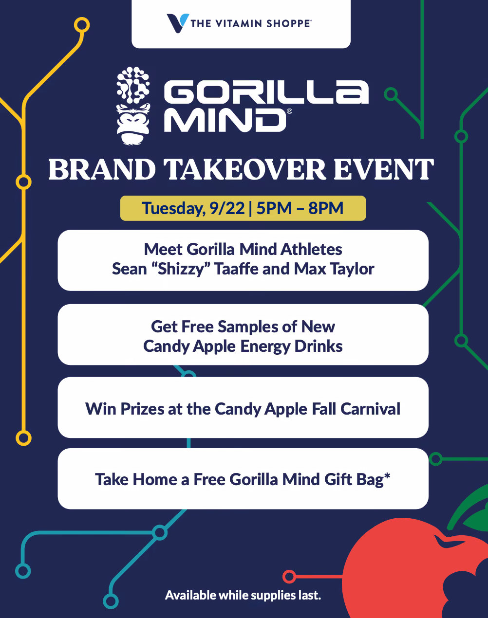 The Vitamin Shoppe x Gorilla Mind Takeover
