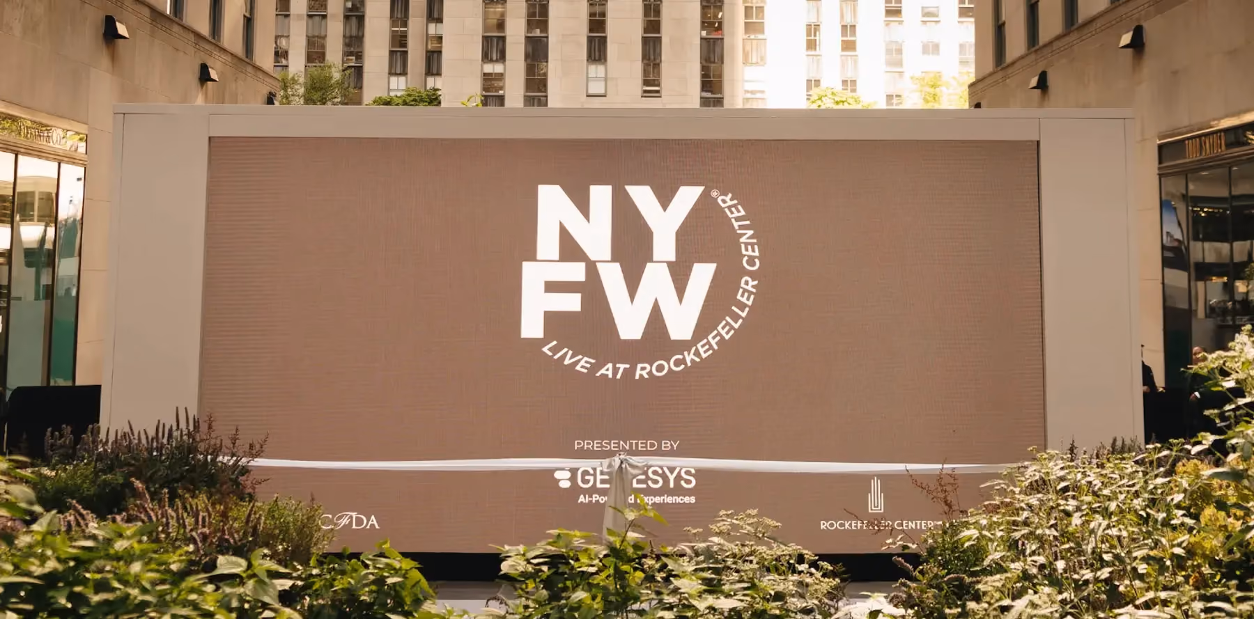 New York Fashion Week at Rockefeller Center