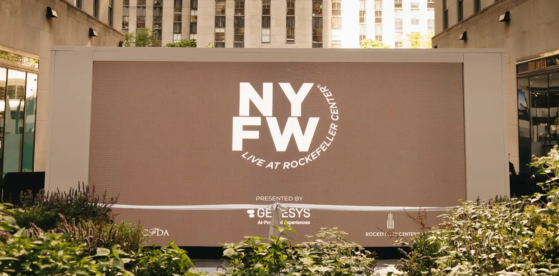 New York Fashion Week at Rockefeller Center