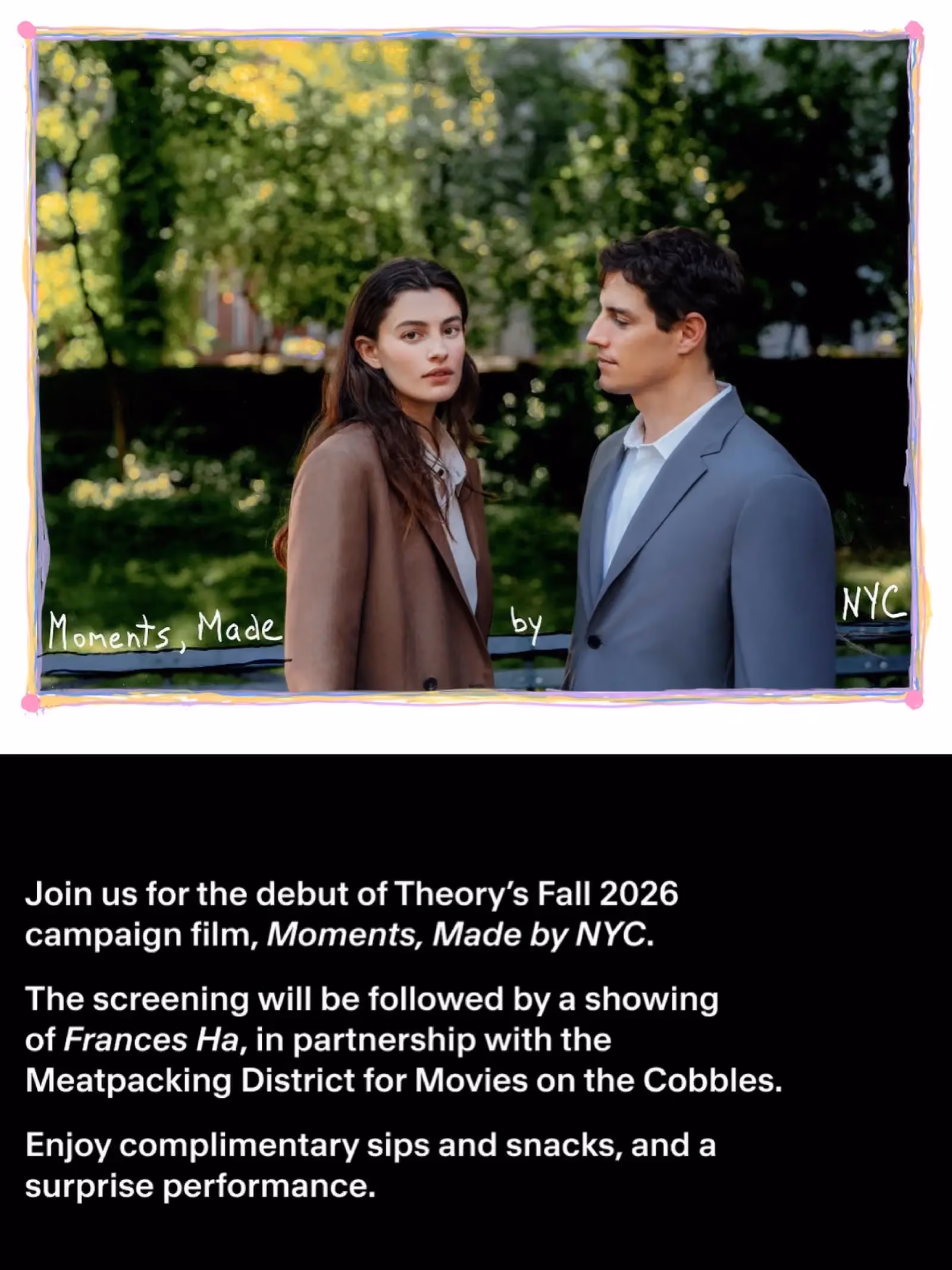 Movies on the Cobbles with Theory