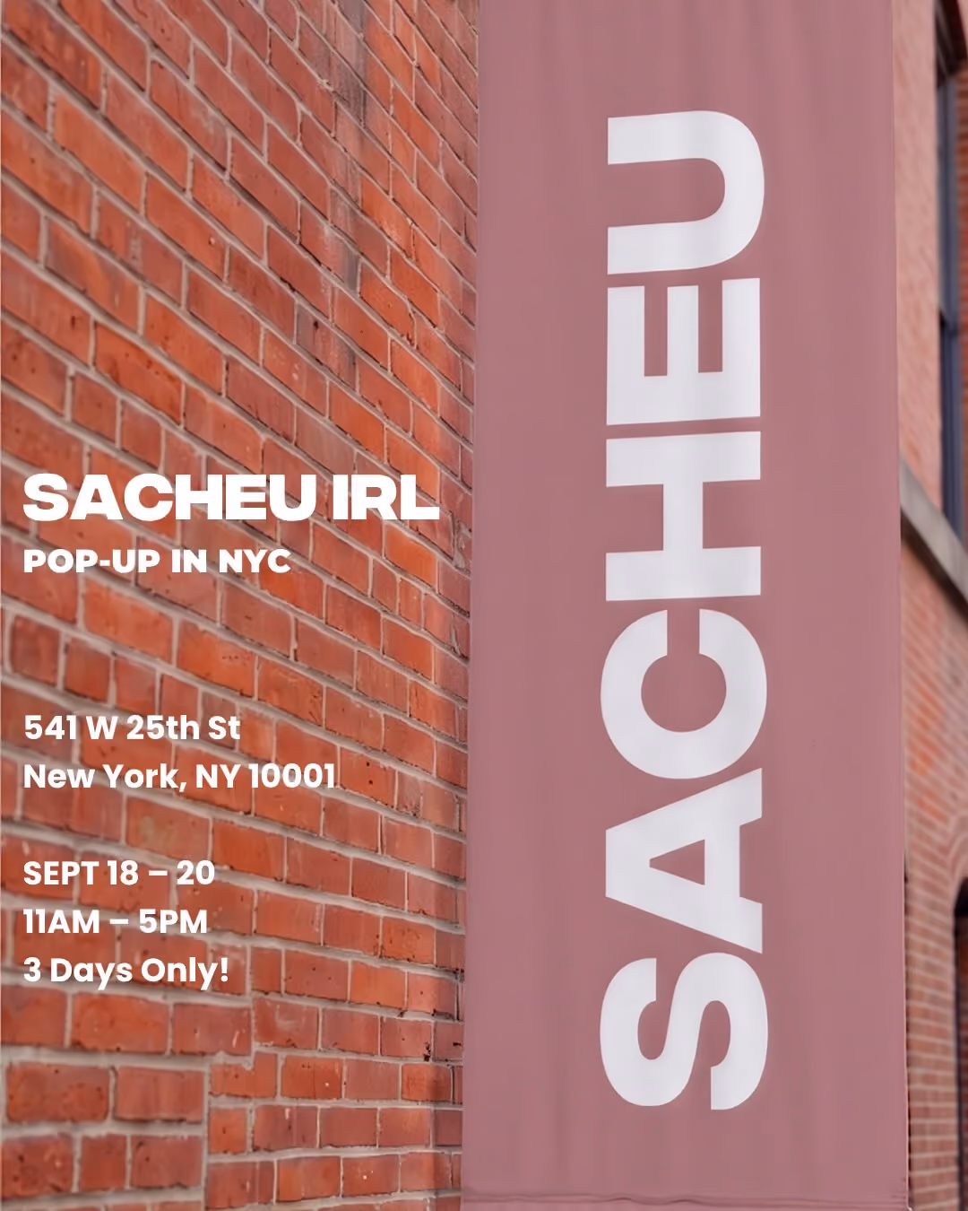 SACHEU IRL Pop-Up