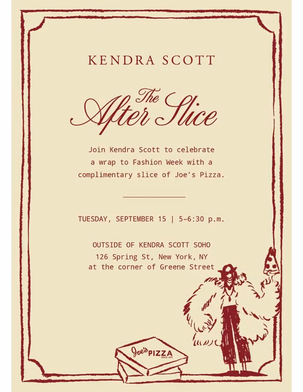 Kendra Scott x Joe’s Pizza